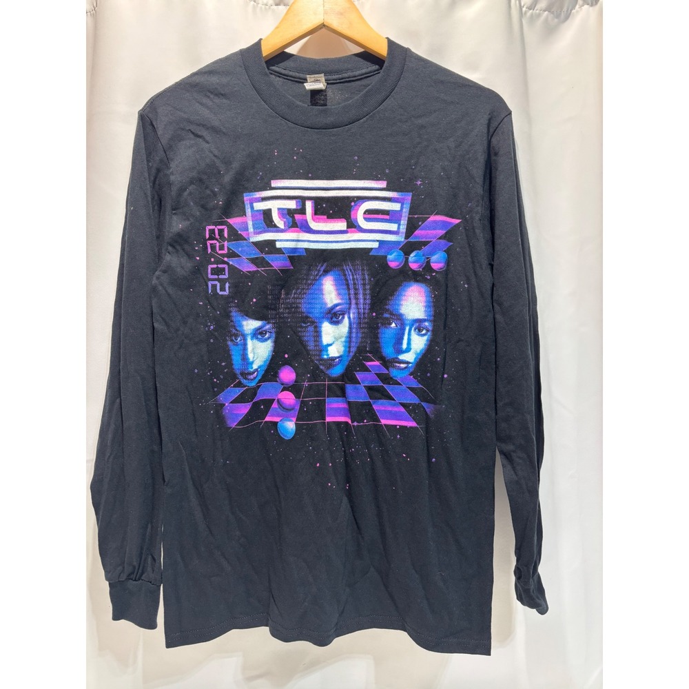 Gildan TLC Long Sleeve Shirt Women S Black Hot Summer Nights 2023 Tour Graphic